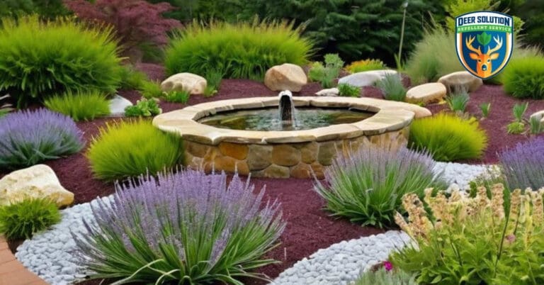 Sustainable garden with Lambs' Ears, perennials, and Deer Solution®. Do deer eat them?