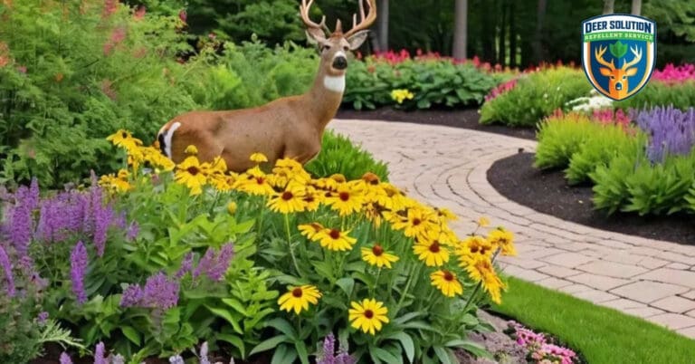 Vibrant garden with Gray-Headed Coneflowers, showcasing Deer Solution's eco-friendly, deer-resistant landscaping.