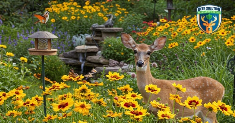 Flourishing garden with Prairie Coreopsis, showcasing eco-friendly practices while asking do deer eat prairie coreopses.