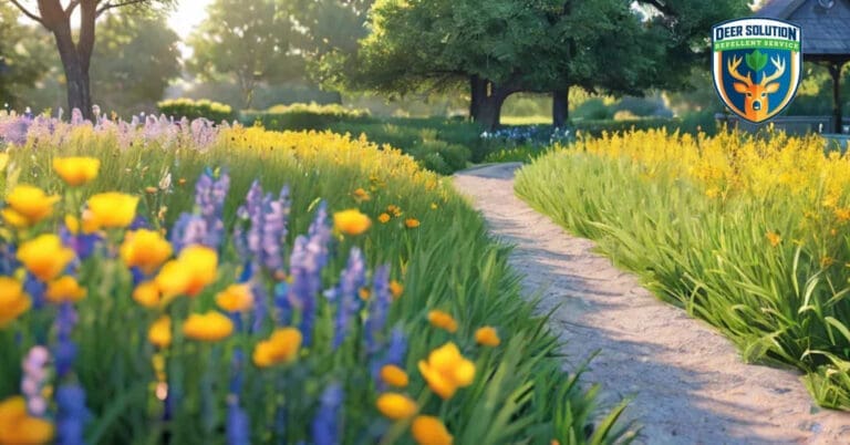 Garden of prairie willows and wildflowers, showcasing eco-friendly practices and questioning if deer eat prairie willows.