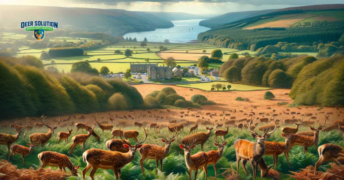 Landscape of Somerset County depicting the impact of increasing deer populations on the natural environment